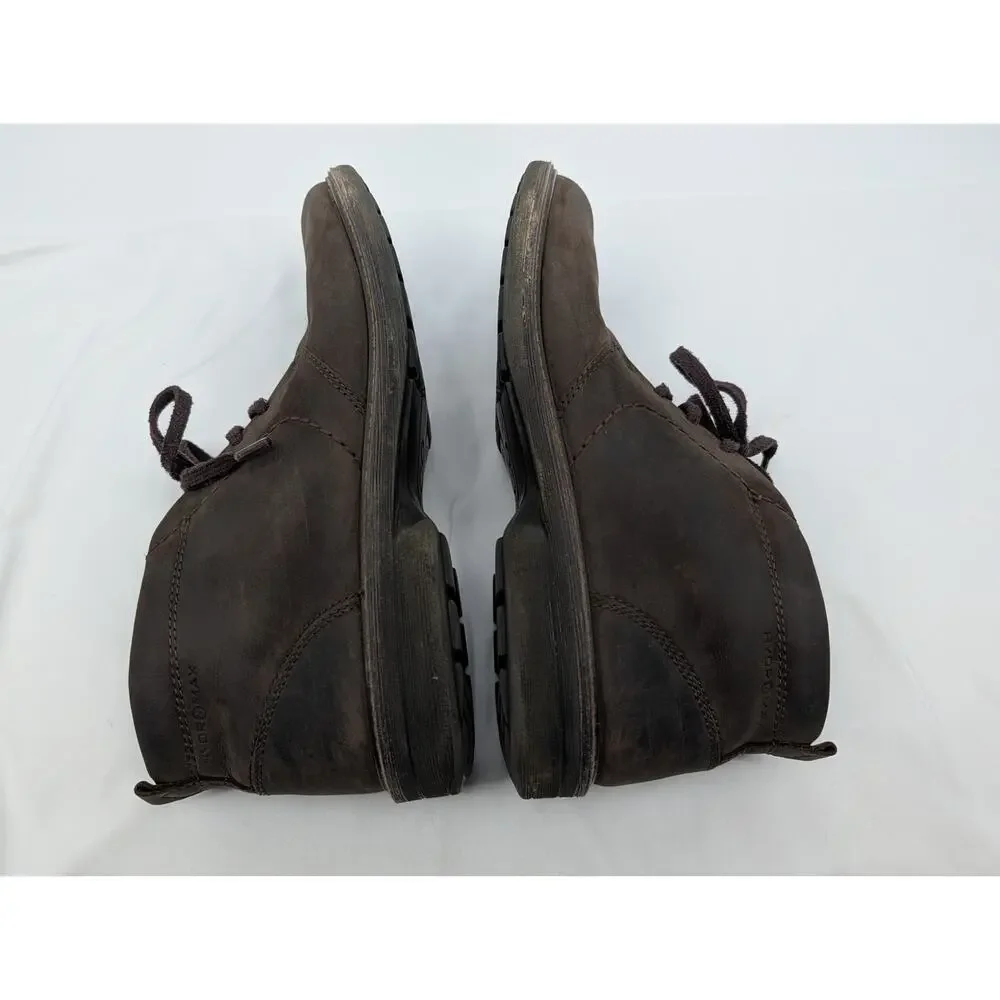 Ecco Chukka Brown Leather Hydro Max Lace Up Boot Size 46 (12 12.5) Outdoors